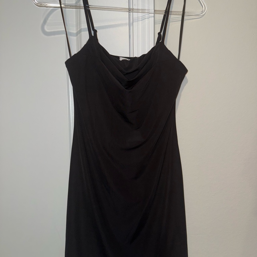 New AFRM little black mini slip dress